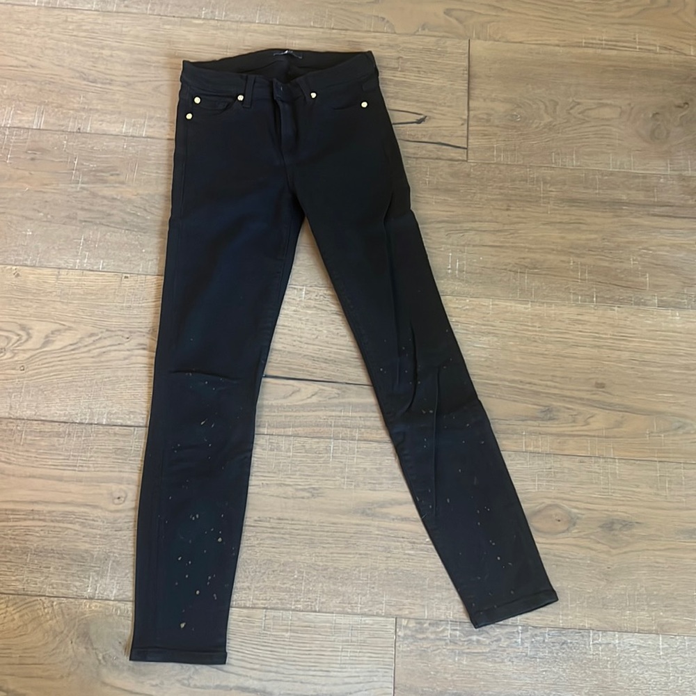Black Jeans, 7 for all Mankind, size 27